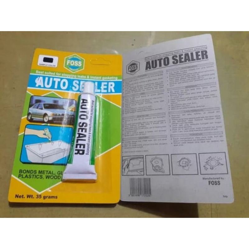 Lem Auto Sealer Foss warna hitam 35 gram