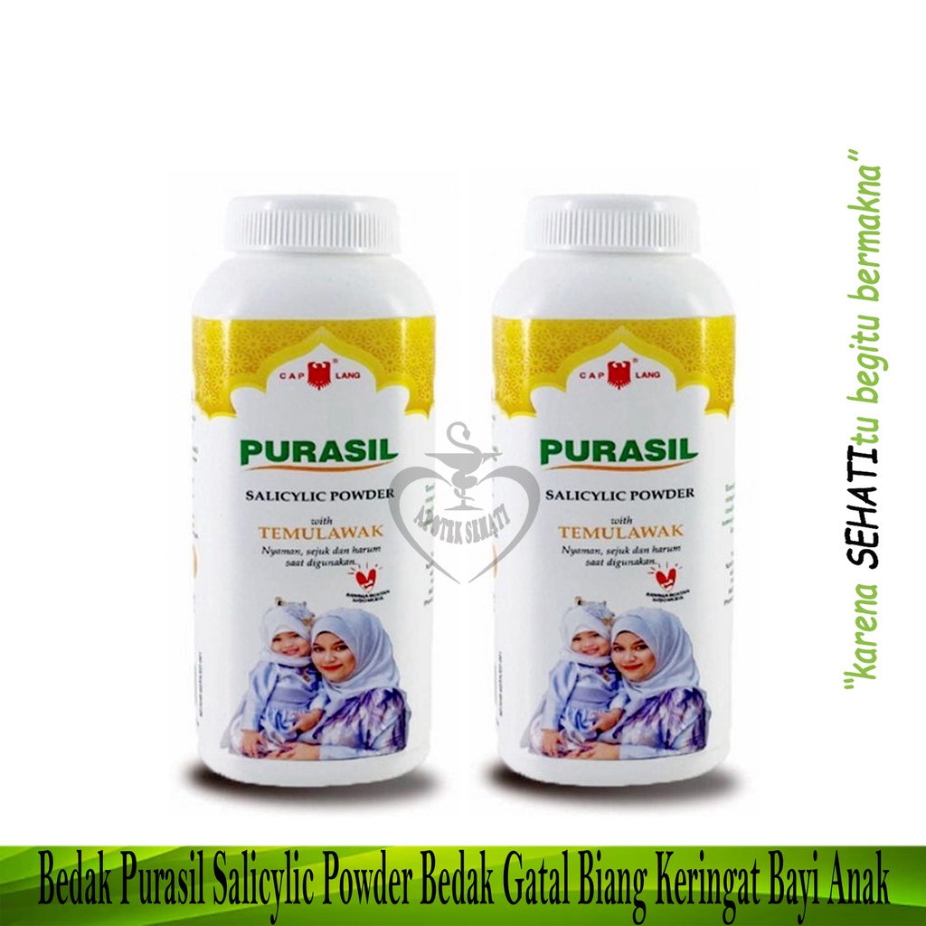 Purasil Salicylic Powder 60gr  Mencegah Pertumbuhan Bakteri Penyebab Gatal