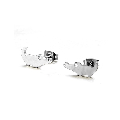 LRC Anting Tusuk Fashion Stainless Steel Animal Ear Studs V83150