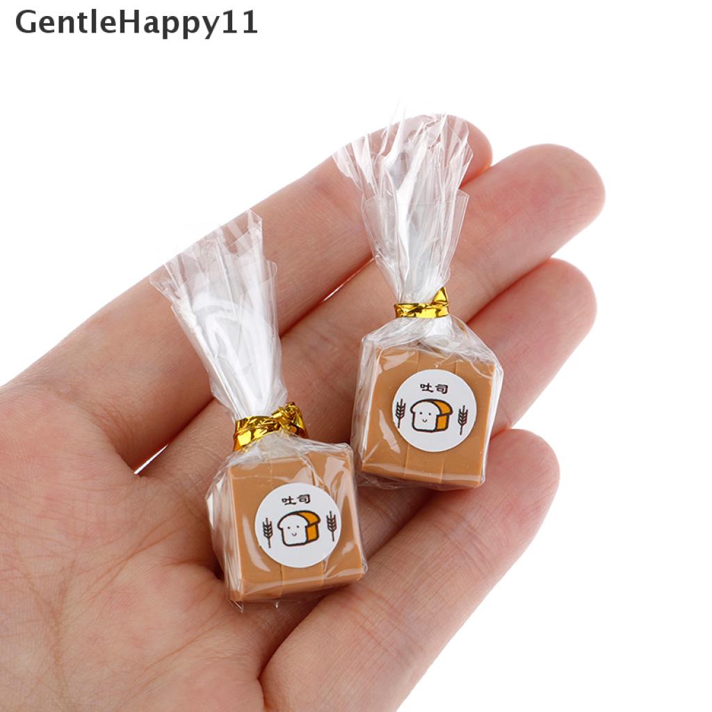 Gentlehappy1per12rumah Boneka Miniatur Simulasi Roti Bakar Boneka Aksesoris Makanan Dapur