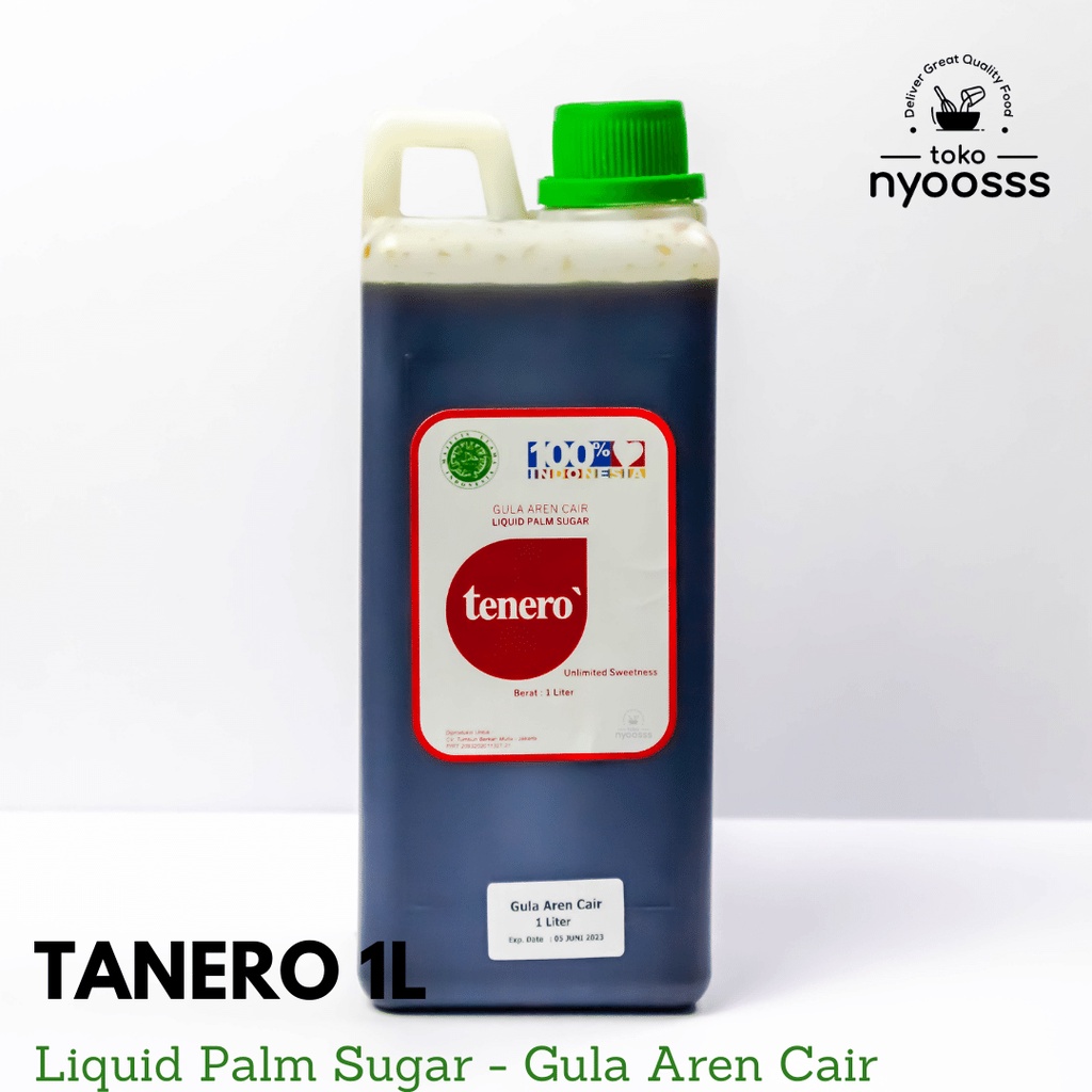

TANERO Gula Aren Cair 1 Liter / Liquid Palm Sugar / Gula Aren Cair Asli & Wangi Topping Minuman & Makanan