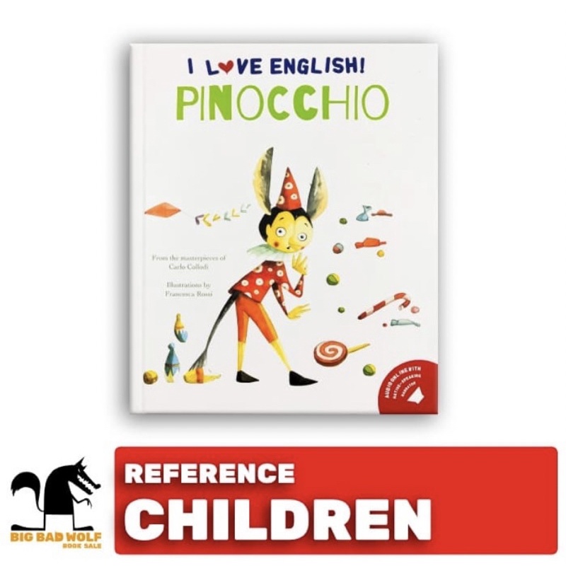 BUKU BBW ANAK SALE I LOVE ENGLISH - PINOCCHIO