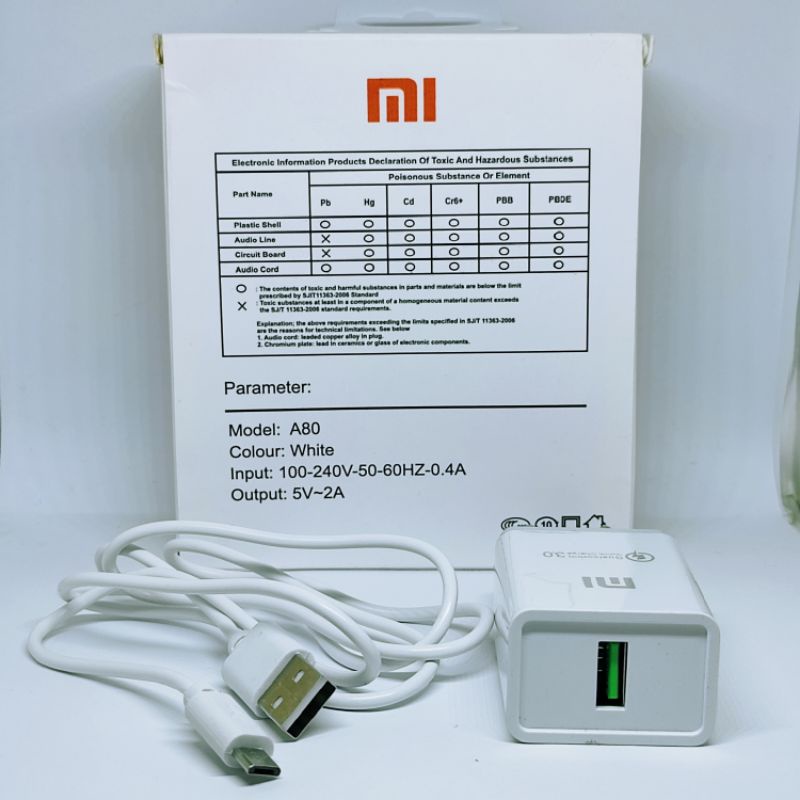 CHARGER CASAN XIAOMI REDMI 3 3S 4A 4X 5A 6A 7A ORI 99%