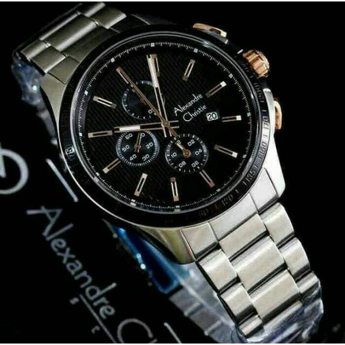 ALEXANDRE CHRISTIE AC 6419 PRIA SILVER BLACK ORIGINAL
