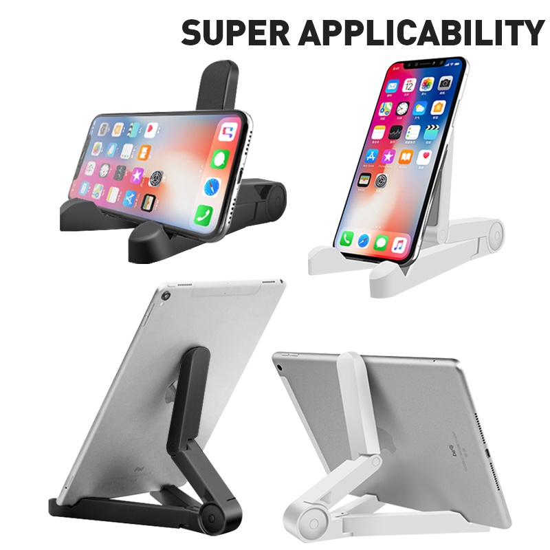 (NEW) ECLE Stand Phone Holder Tablet Portable Flexible Desktop Stand Creative Design Black