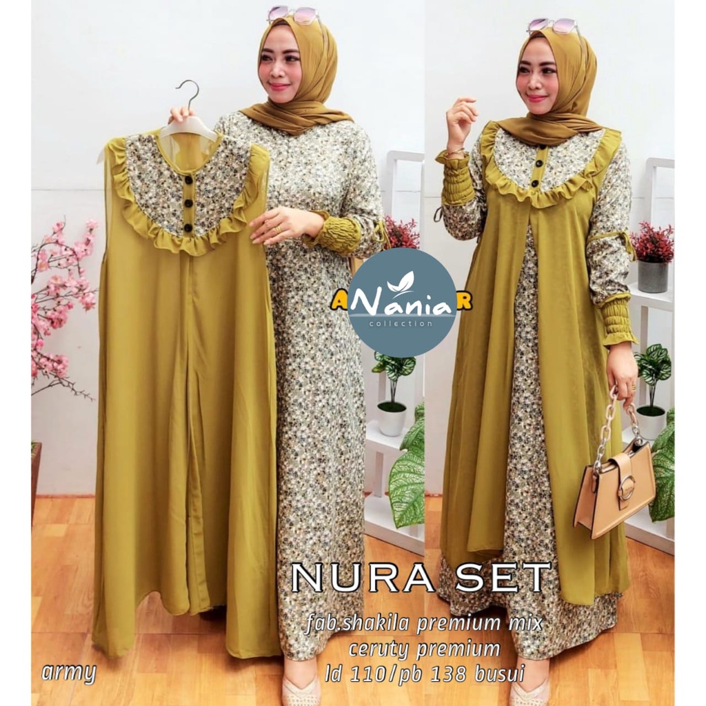 gamis nura set nania
