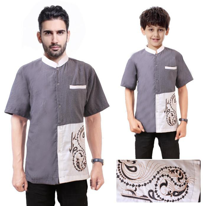 Cuci Gudang Couple Baju Koko Bapak Anak Baju Muslim Lengan Pendek Kriswanto