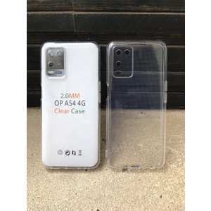 Case Oppo A54 2021 Clear Case Tebal 2MM Transparant TPU Premium Softcase