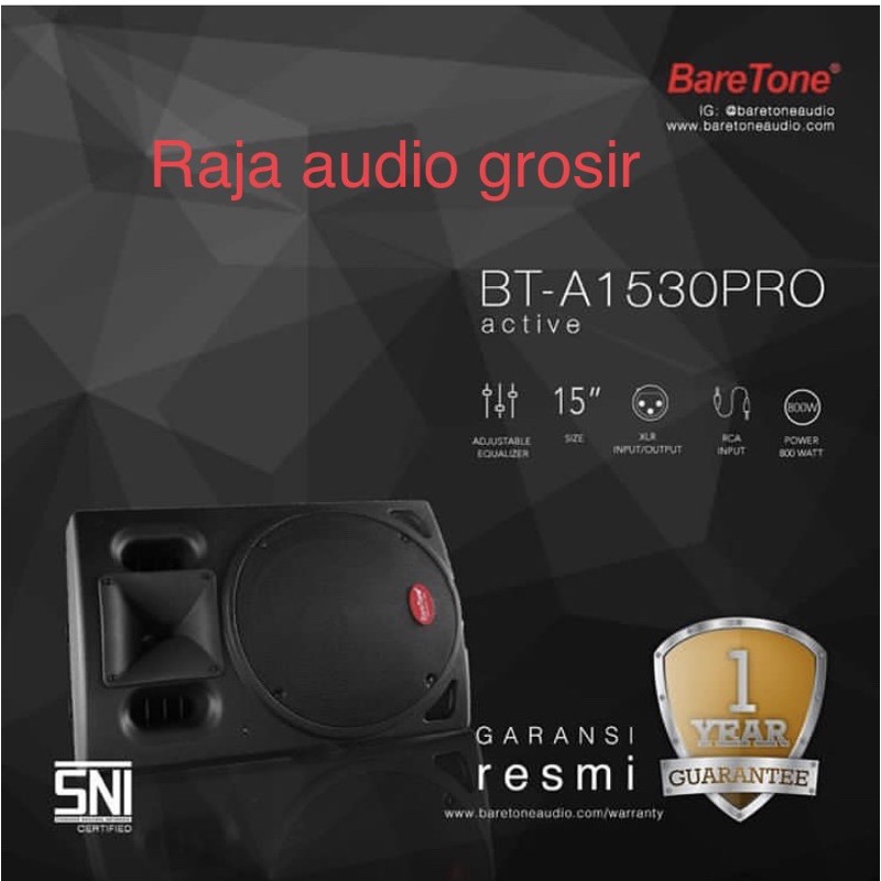 speaker baretone bt a 1530 pro . baretone 15 inch speaker bta1530 pro