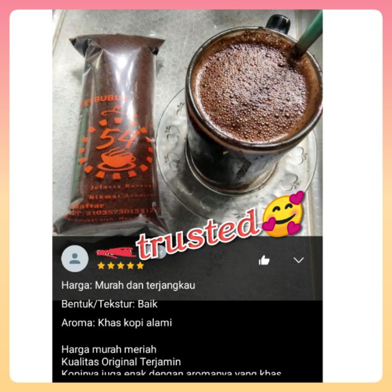 Kopi Bubuk Robusta Murni Asli CAP 54 250 Gram ISTIMEWA