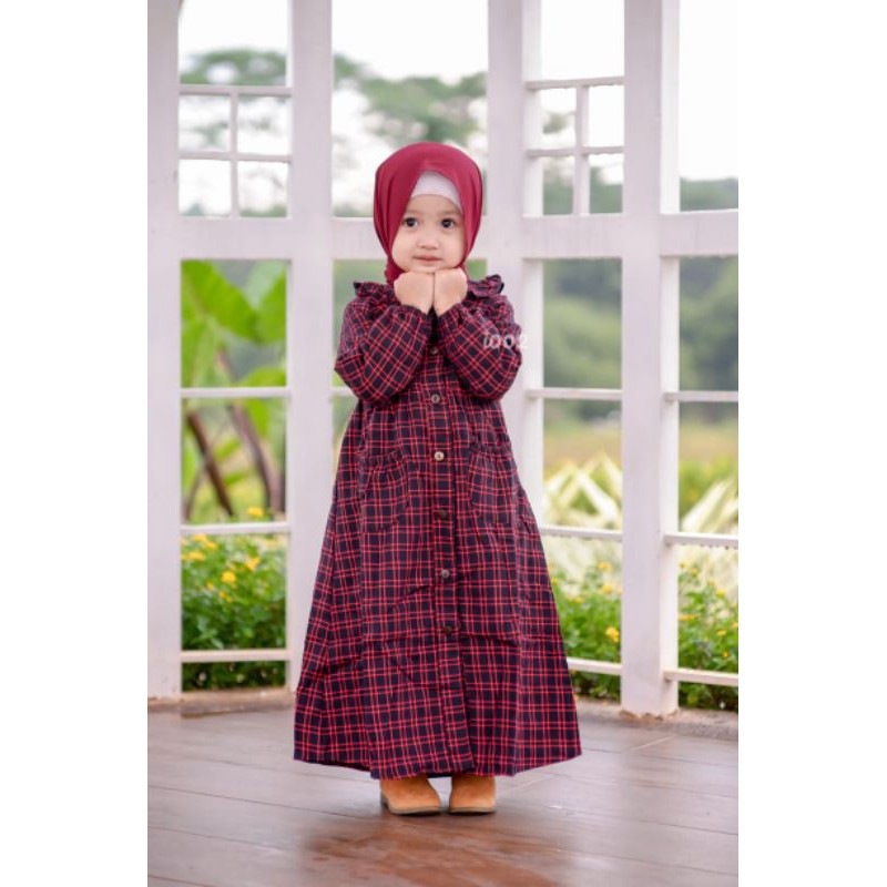 Gamis anak flanel