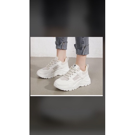 skylar sneakers beigh kasual import sepatu wanita by SOVELLA