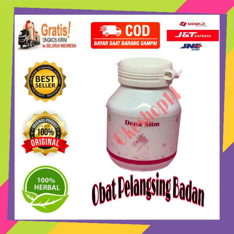 Dena Slim Asli Original Obat Pelangsing Badan Herbal Alami