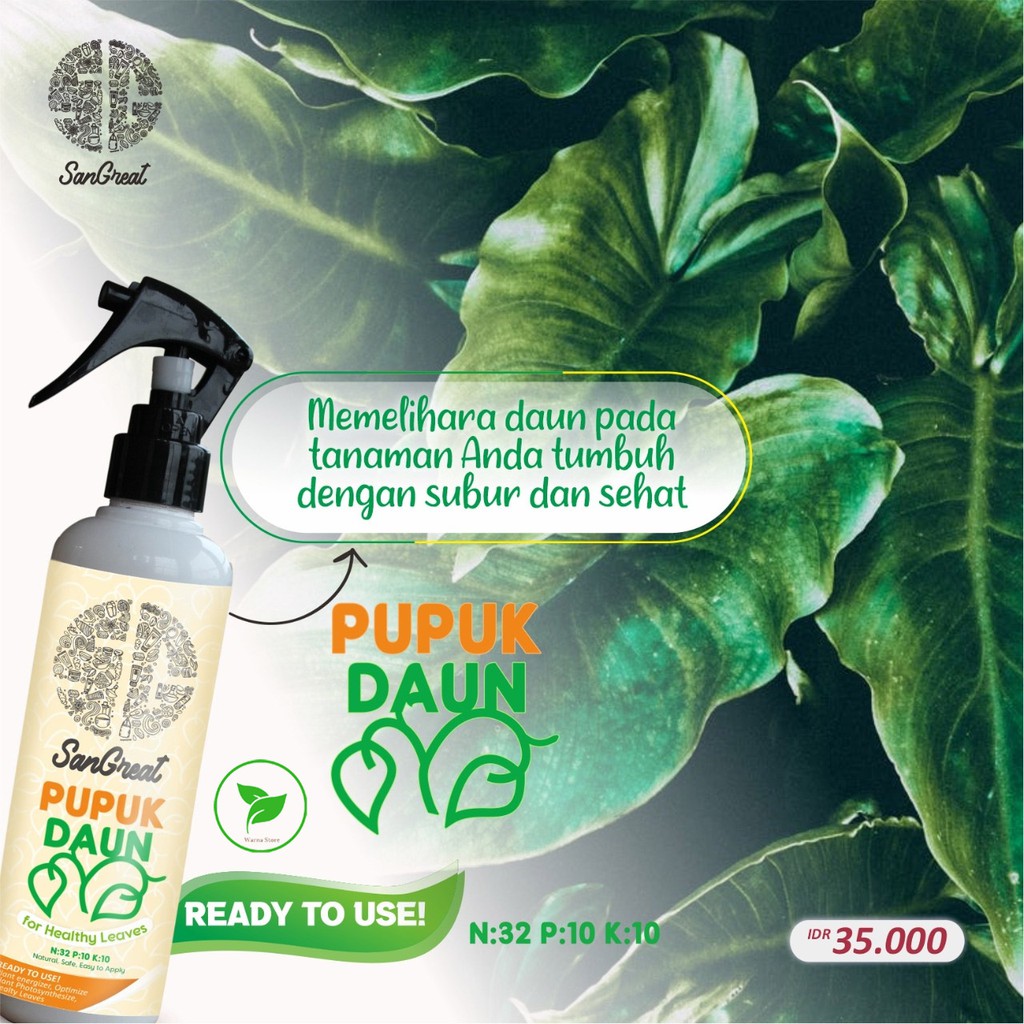 Pupuk Daun Tanaman Hias NPK 32-10-10 250 ml Ready To Use