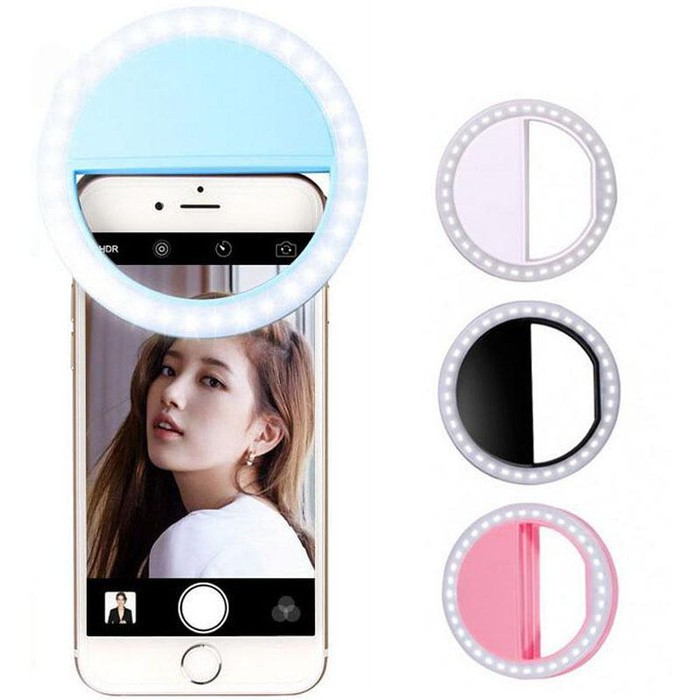 Clip On Selfie Ring Light / lampu selfie ring/ ring light selfie