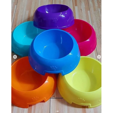 LJR Tempat Makan hewan b02 Minum Kucing Anjing Single Pet Bowl warna random