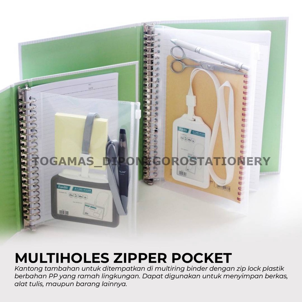 

BEST SELLER !!! BANTEX ZIPPER POCKET BINDER B5 8073 / A5 8072