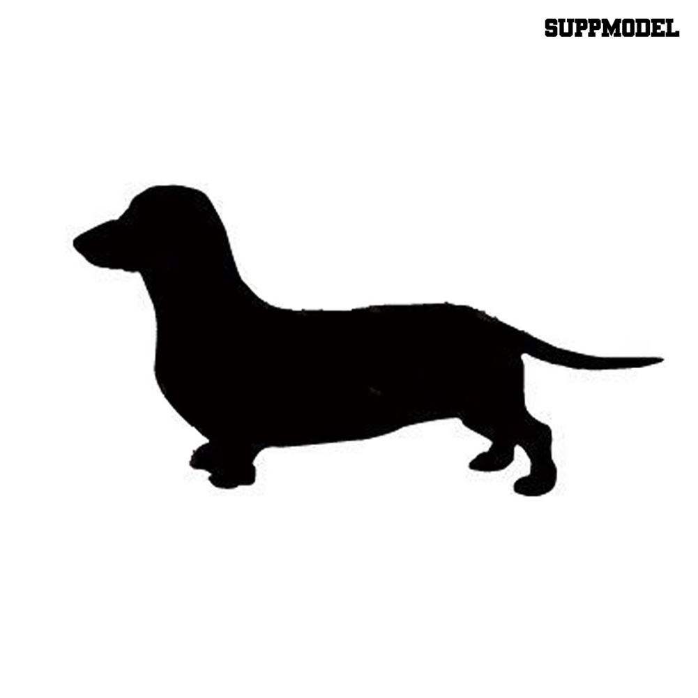 Stiker Decal Motif Anjing Dachshund Lucu Untuk Dekorasi Body / Jendela Mobil