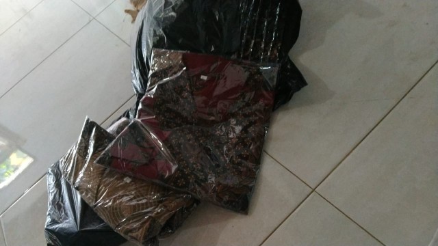 Bswart Batik Hrb026 Kenongo Hem Pendek Manggar Abu Pekalongan