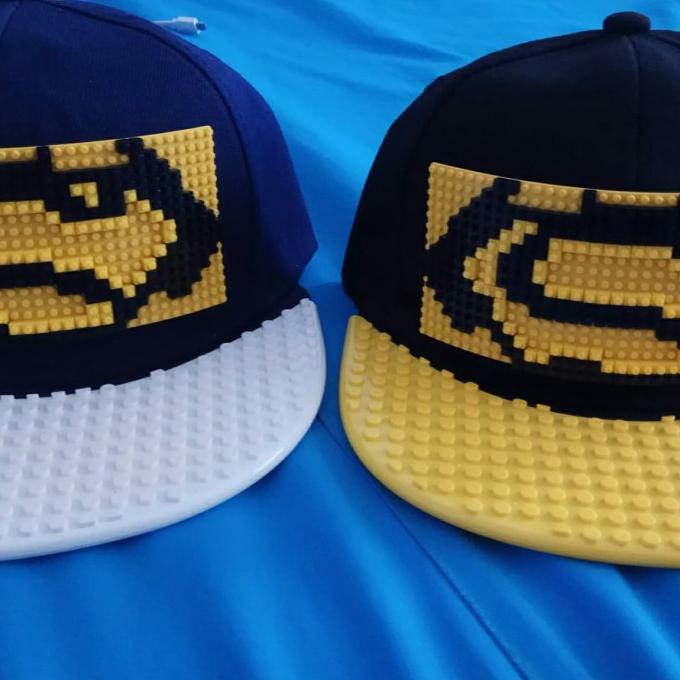 

Topi lego model snapback bisa bongkar pasang dan pilih sesuai selera