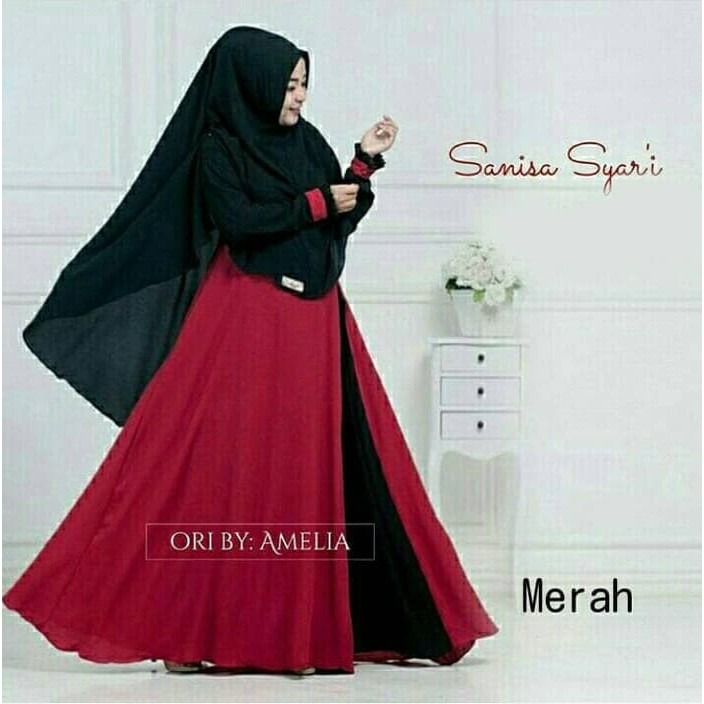 NISSA SABYAN  Gamis / Baju Wanita Muslim Sanisa Syari