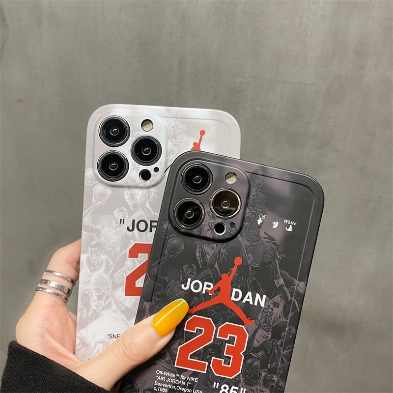 No. 23 case Handphone Motif Logo Basket Untuk Iphone X XS MAX 11 Pro MAX 12 13 Pro MAX