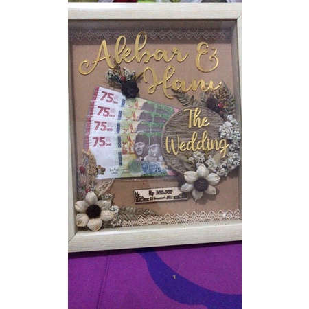 Mahar rustic set ukuran frame 30x25