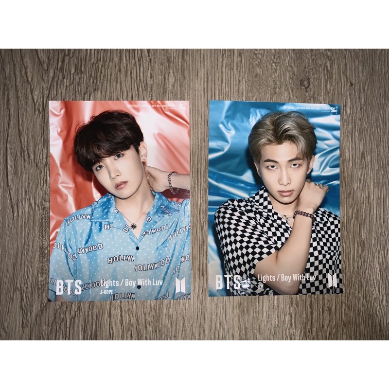(booked) bts lights japan mini flyer / pc (rm & jhope)