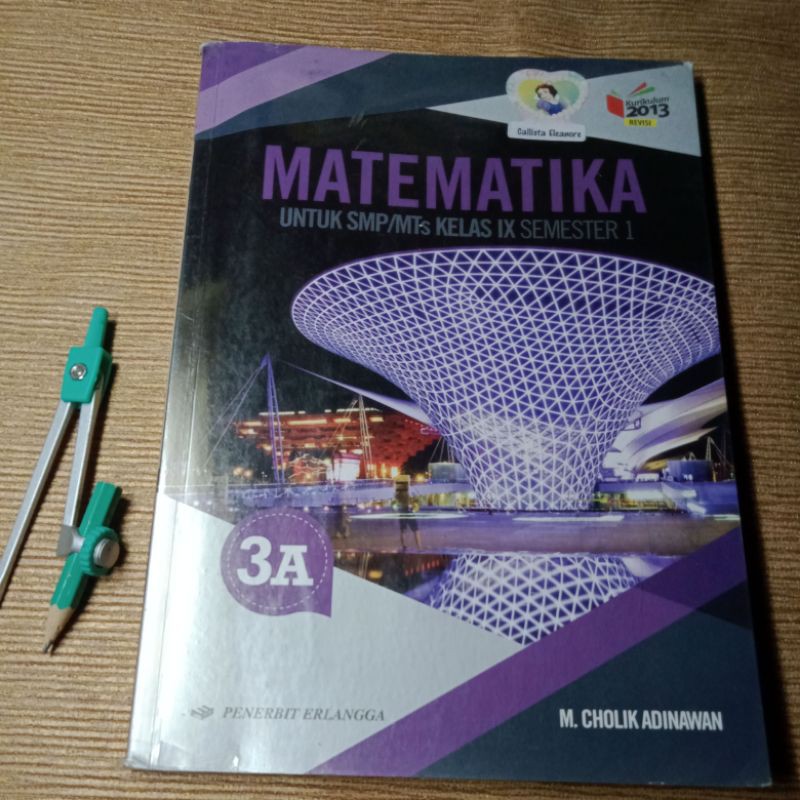 Jual Buku Pelajaran Matematika Untuk SMP Kelas IX Semester 1 | Shopee ...