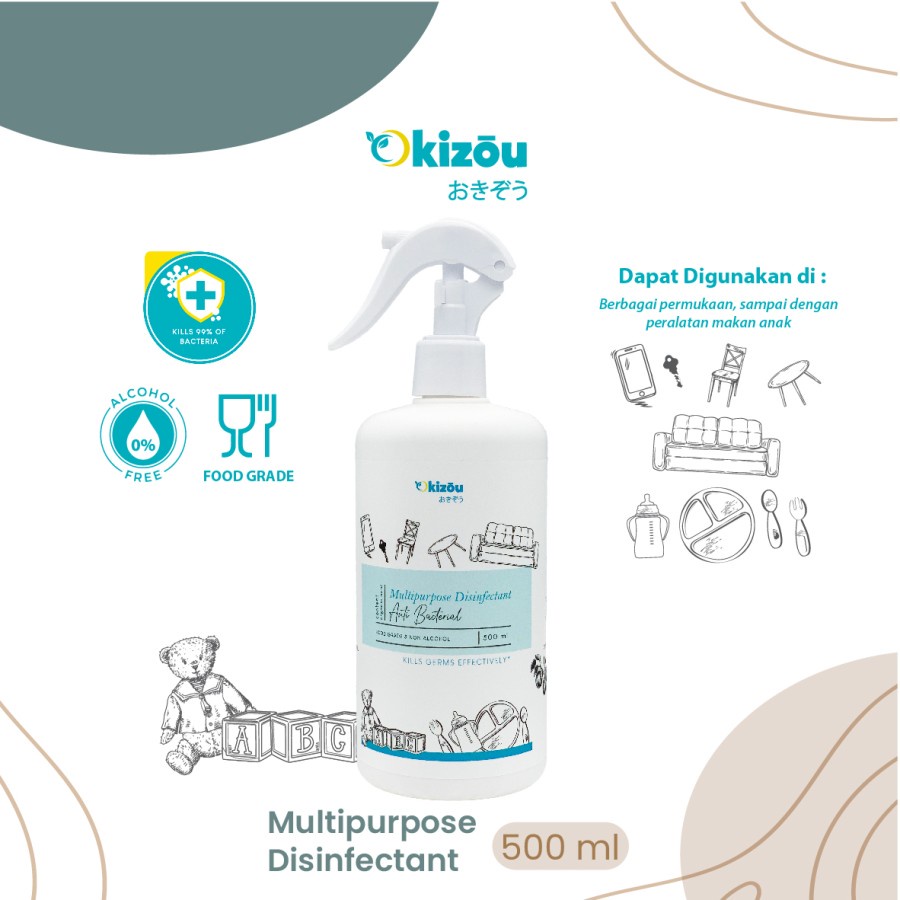 OKIZOU 3 IN 1 KIDZ Shampoo, Conditioner &amp; Body Wash 250ml 500ml 1000ml 1L Sampo Sabun Anak Bayi