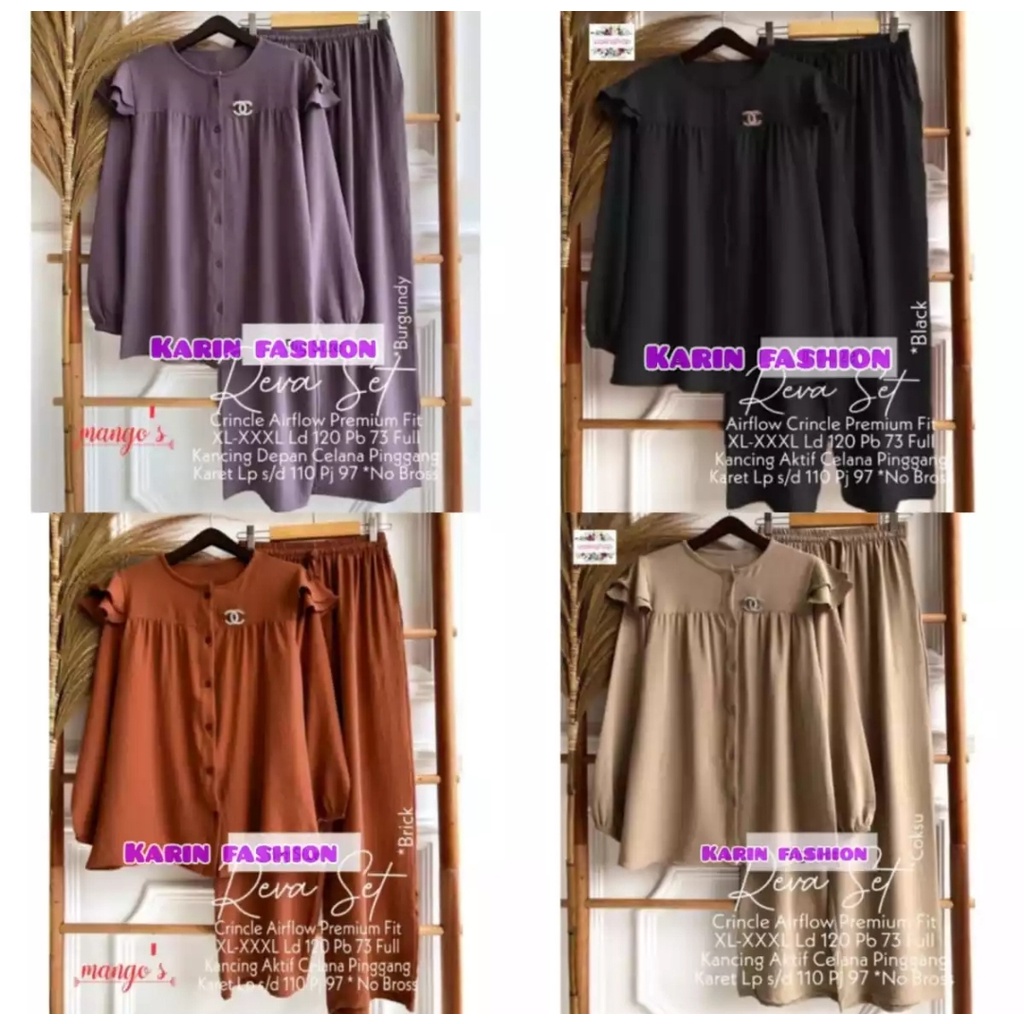 NEW SETELAN WANITA MHELATY POLOS KOMBINASI TERBARU // ONE SET JUMBO LD 115 SET KOMBINASI POLOS BAHAN