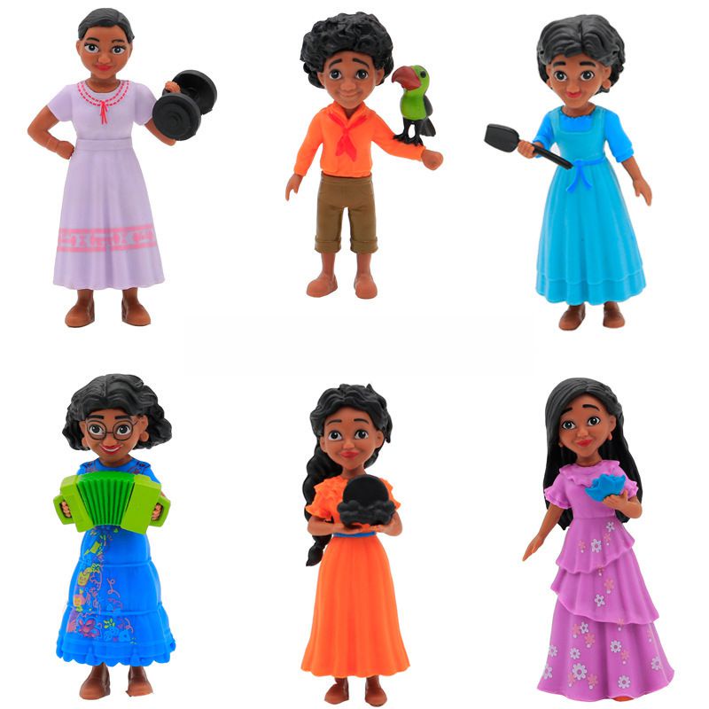 6pcs Mainan Action Figure Encanto Untuk Hadiah Ulang Tahun Anak Laki-Laki / Perempuan