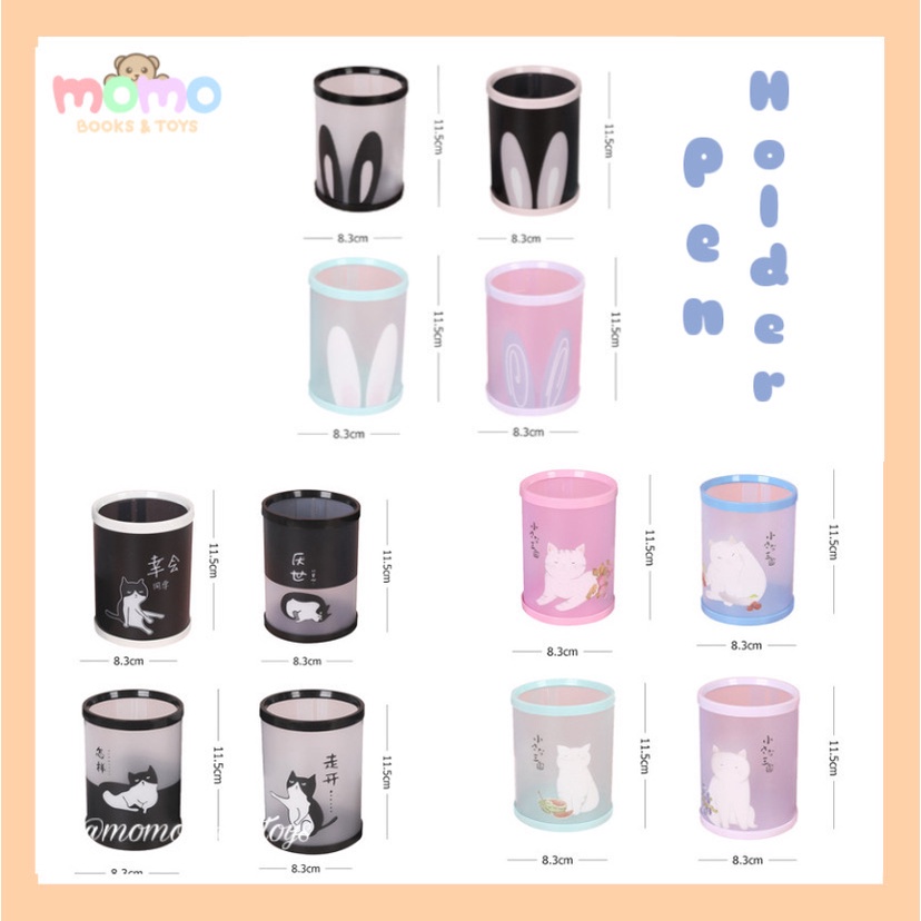 

[MOMO] Pen Holder / Tempat Alat Tulis DIY Motif Lucu | Stationary Alat Tulis Bolpoin Pensil Import Murah