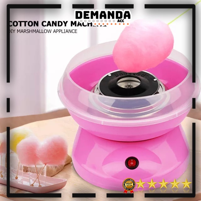 Mesin Gulali Mini Electric Cotton Candy Floss Maker Alat Pembuat Permen Kapas