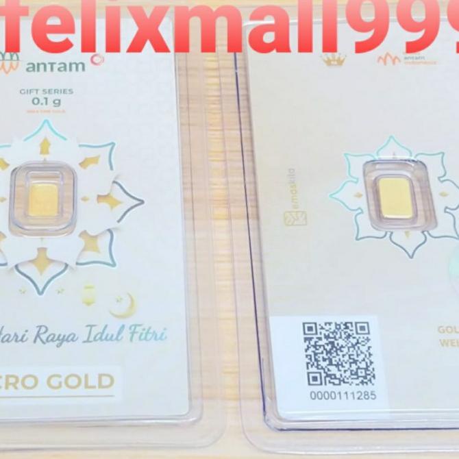 GIFT ANTAM HARTADINATA IDUL FITRI PUTIH MICROGOLD 0.1 GR EMASKITA