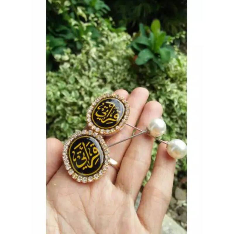 BROS TUSPIN LOGO QIROATI OVAL /BROS TUSPIN JILBAB PIN LOGO CUSTOM