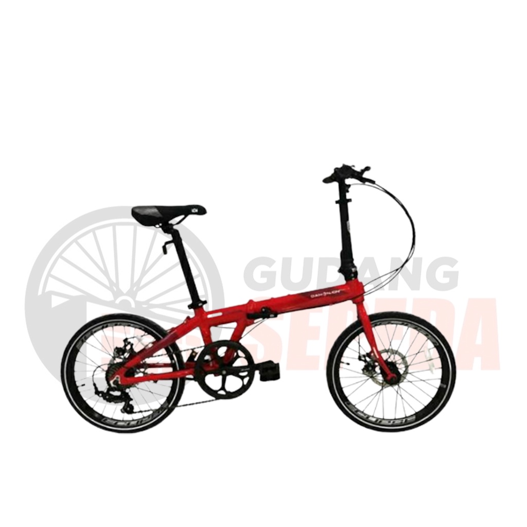 Sepeda Lipat Dahon Ion Madison 20 inch SNI Garansi Frame by element bisa kredit cicilan folding bike-Red