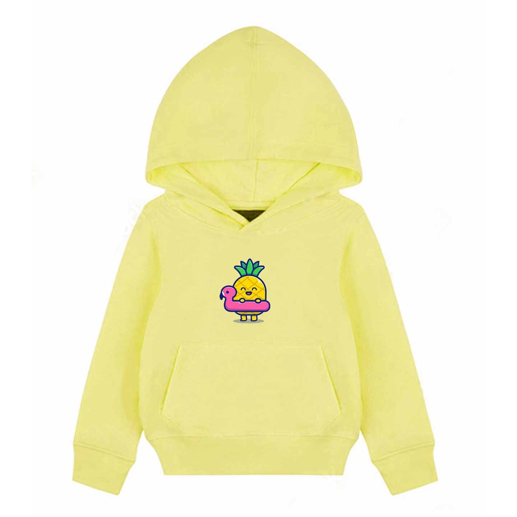 Hoodie Anak Pineapple Sweater Pakaian Fleece M - XL