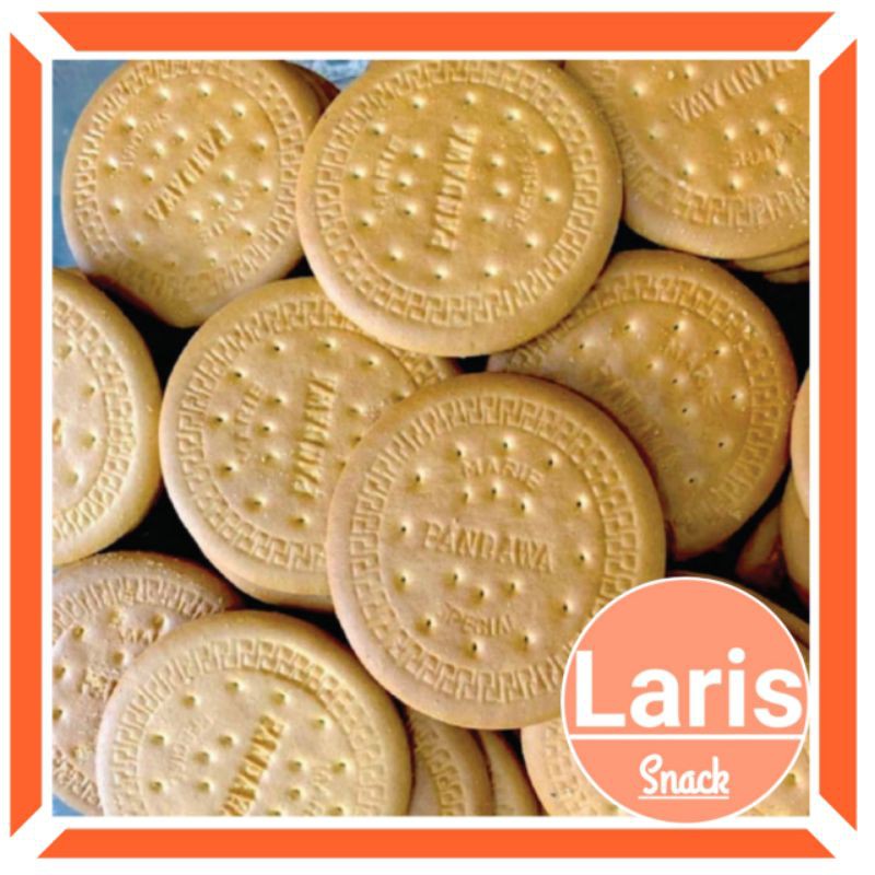 

Biskuit Marie Kiloan Rasa Susu Pendawa Spesial / Kue Marie Biscuits Special / LarisSnack