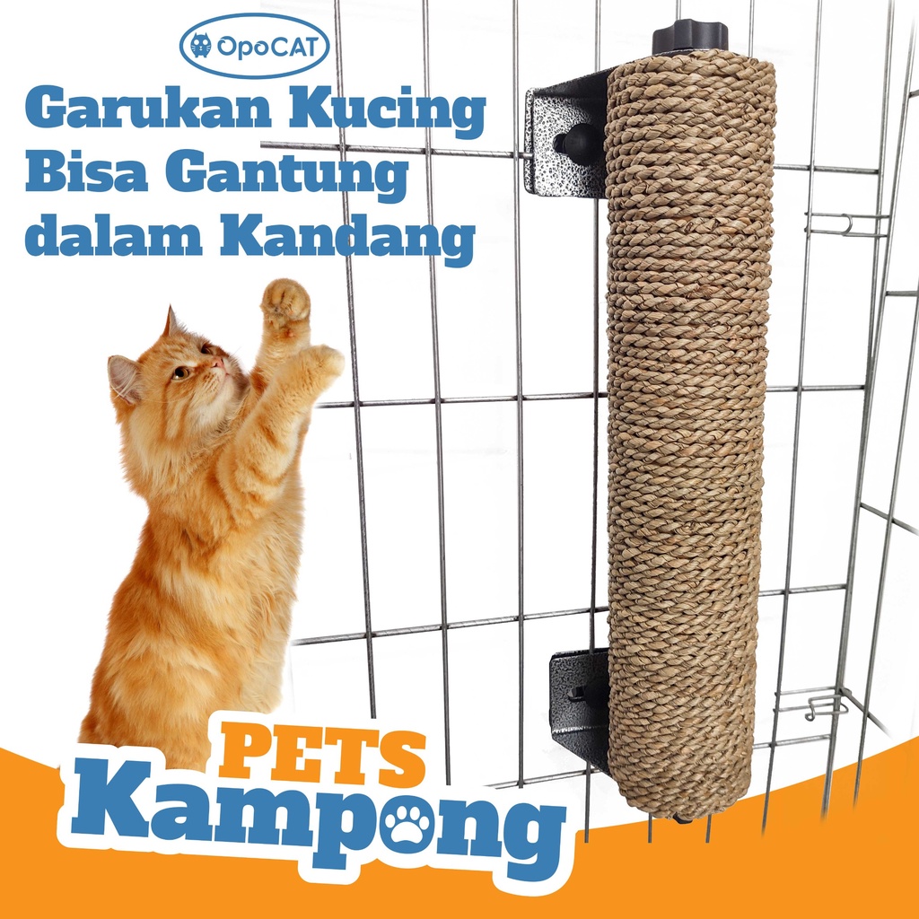 Opo Cat - Mainan Kucing Garukan Cakaran Gantung dalam Kandang
