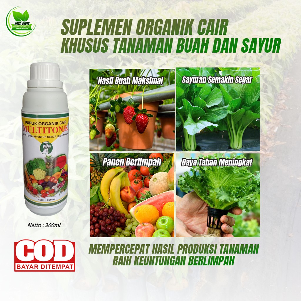 PUPUK UNTUK BUAH & SAYUR - CAIR DAN  ORGANIK