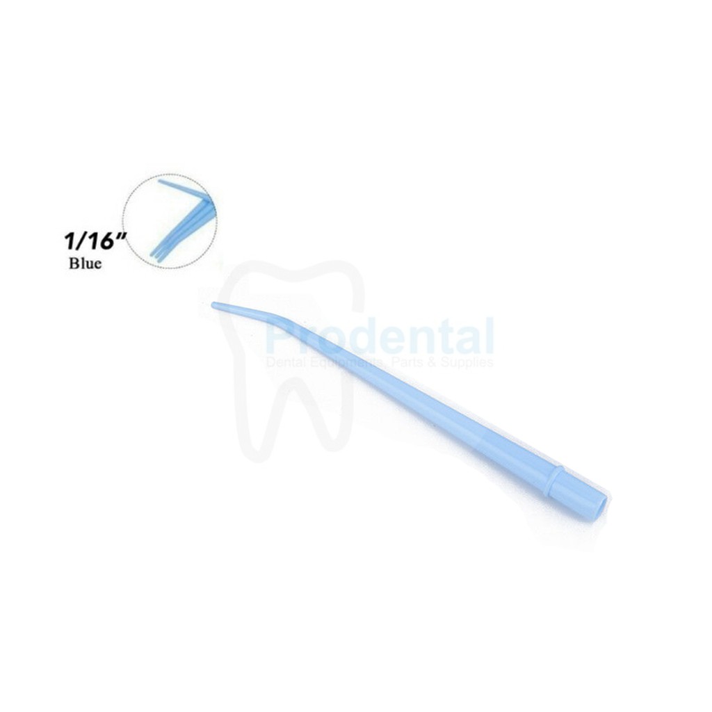 Dental saliva endo suction bedah blood ejector surgery tip sedotan darah penyedot air darah biru 1/16