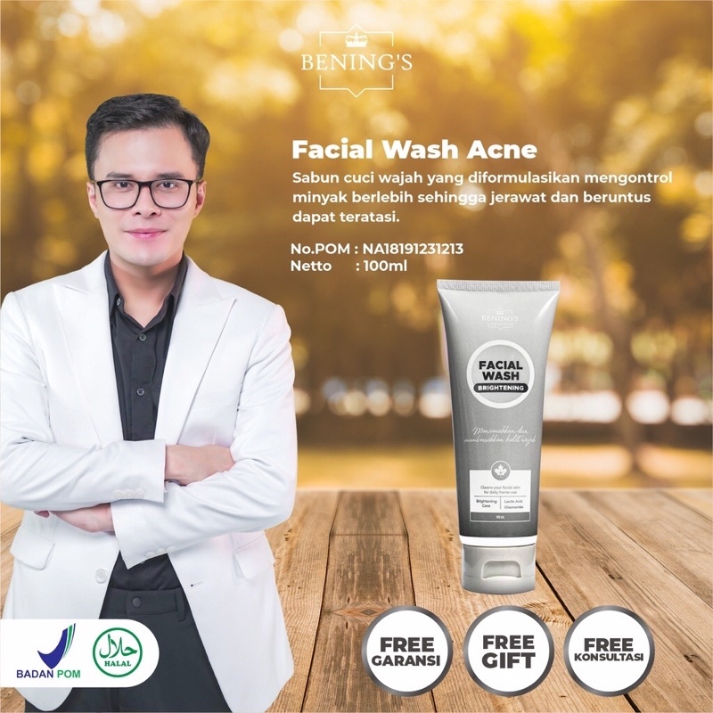 TONER ACNE FASIAL WASH ACNE BENING'S SKINCARE MEDAN BENING'S SKINCARE DR OKYPRATAMA