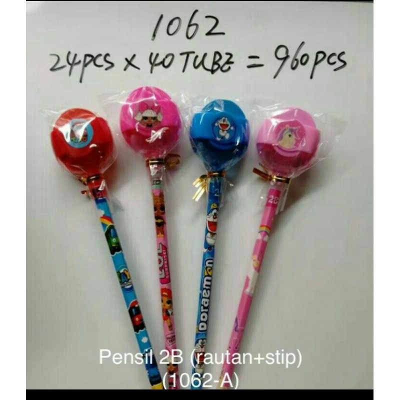 

pensil 2b +rautan+stip