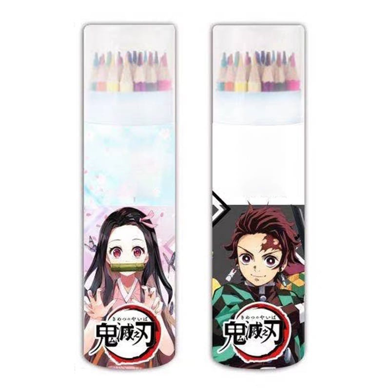 

36Pcs/Set Anime Demon Slayer Kimetsu No Yaiba Kamado Tanjirou Nezuko HB Standard Wooden Pencil Sketch Drawing Pencils kids