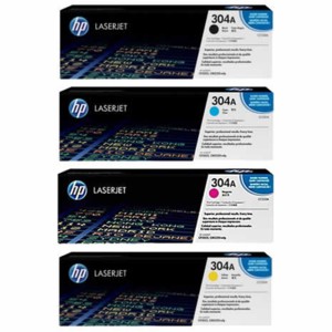 PAKET TONER HP 304A BLACK &amp; COLOUR ORIGINAL