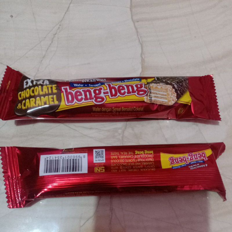 

Beng-Beng wafer coklat & caramel (25gr) Besar Extra