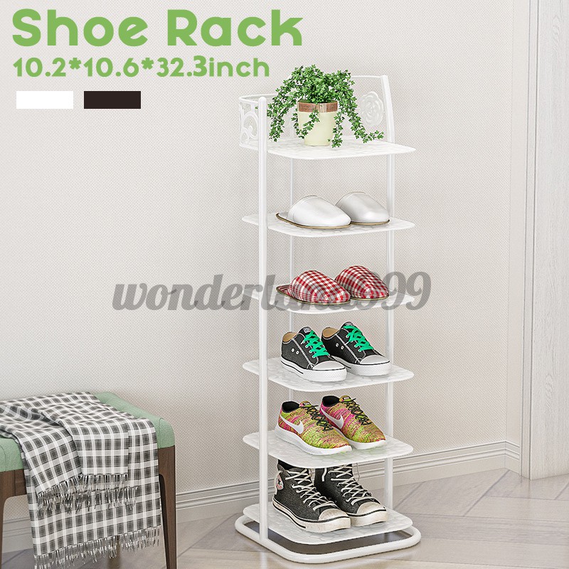 Hot 6 Tier Organizer Shoes Wardrobe Cabinet Shoe Rack Small Shoe Rack Small Space Shopee Indonesia