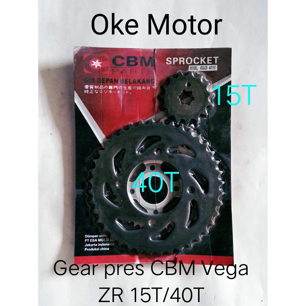 gear pres/gir depan belakang motor vega zr
