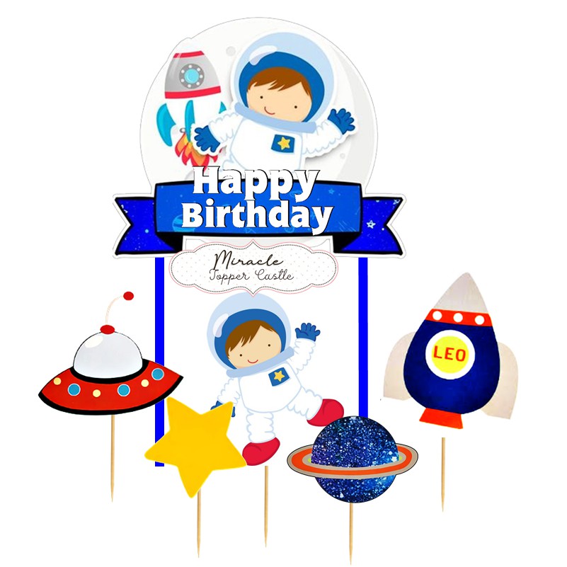 Astronot cake topper